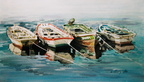 4 barques - 41x70 cm 1200     -m 001