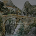 Puente de la sierra (Huesca) 35x50 cm.