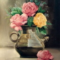 Càntir amb roses - 10F 55x46 cm. 