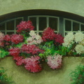Finestra amb flors -40P- 73x100 cm 